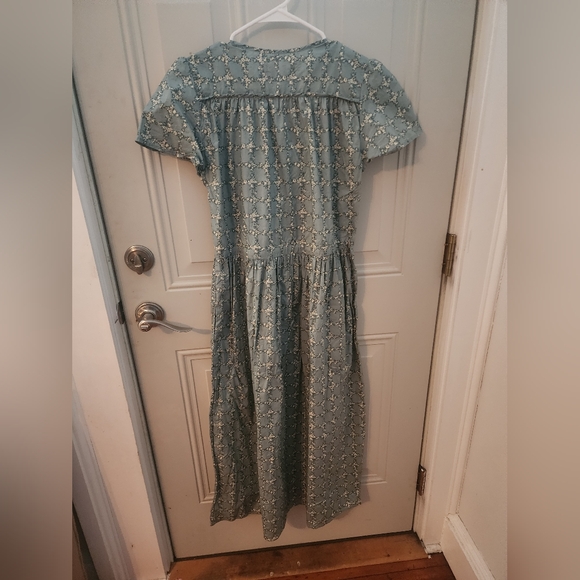Christy Dawn Simple Dawn Dress in Sage Trellis - S - Picture 6 of 7